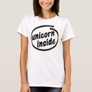 T-shirt Licorne à l'intérieur