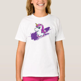 T-shirt Licorne arc en ciel Skateboard