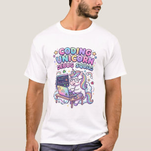 T-shirt Licorne Coding Licorne Debug Squad Marché Charmeur