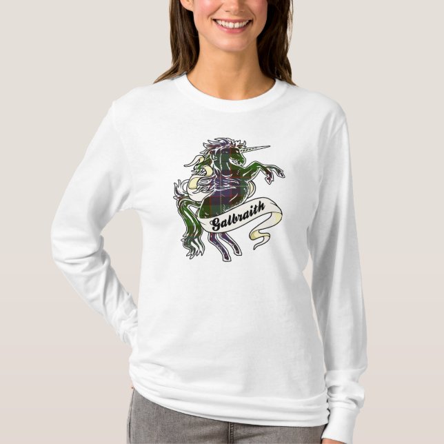 T-shirt Licorne de Galbraith Tartah (Devant)