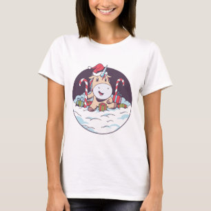 T-shirt Licorne de Noël