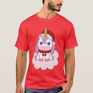 T-shirt Licorne de Noël rétro