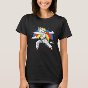 T-shirt Licorne d'étudiant d'enseignant de karaté classiqu