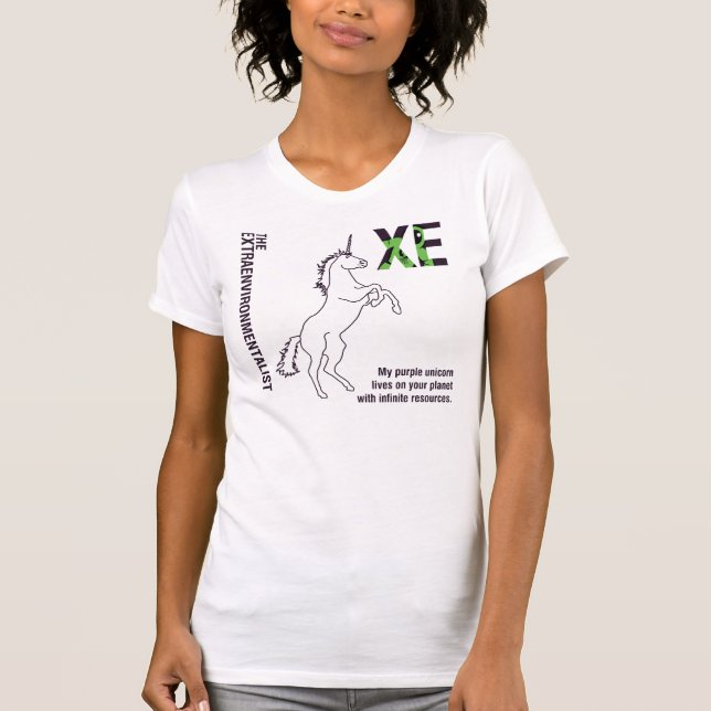 T-shirt Licorne d'Extraenvironmentalist (Devant)