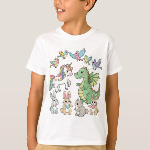 T-shirt Licorne & Dragon pour Enfants – Double Des