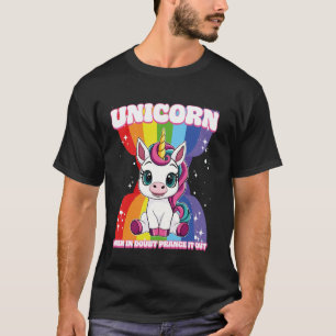 T-shirt Licorne En cas de doute Danse avec élégance Licorn