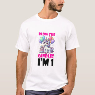 T-shirt Licorne Enfants 1er anniversaire garçon 1