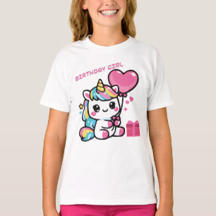 T-Shirt Licorne Fille d'Anniversaire Enfants Licor