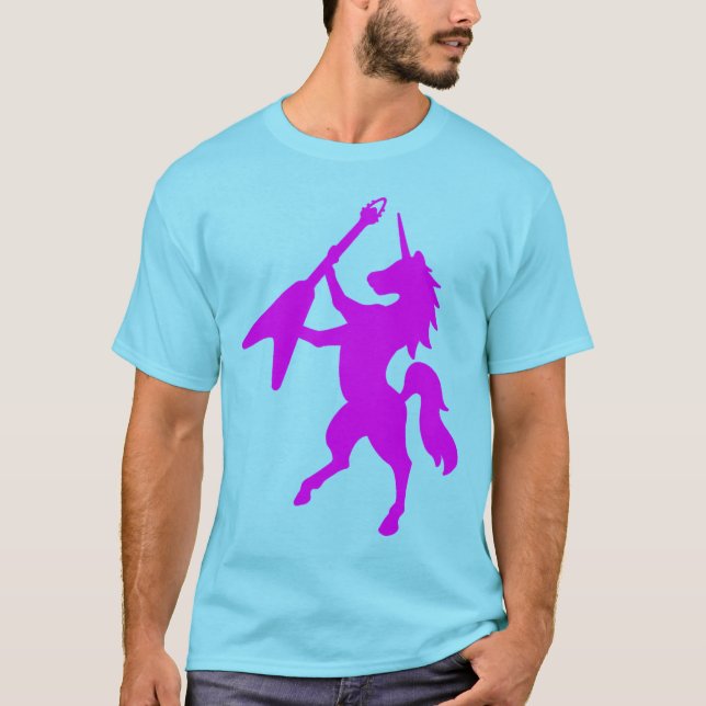 T-shirt Licorne jouant la guitare (Devant)