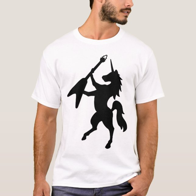 T-shirt Licorne jouant la guitare (Devant)