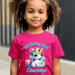T-Shirt Licorne magique étoile paillettes roses anniversai