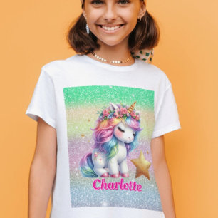 T-shirt Licorne magique étoile scintillante