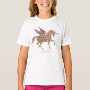 T-shirt Licorne Magique Étoiles Brillantes Personnalisées