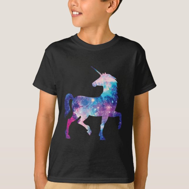 T-shirt Licorne magique scintillante (Devant)