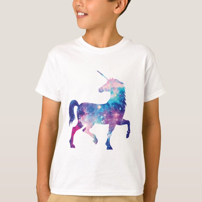 T-shirt Licorne magique scintillante (Devant)