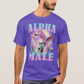 T-shirt Licorne mâle alpha Mème drôle fille