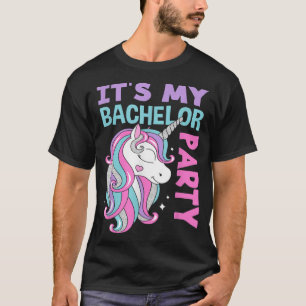 T-shirt Licorne Masculine C'est Ma Soirée de Célibataire 