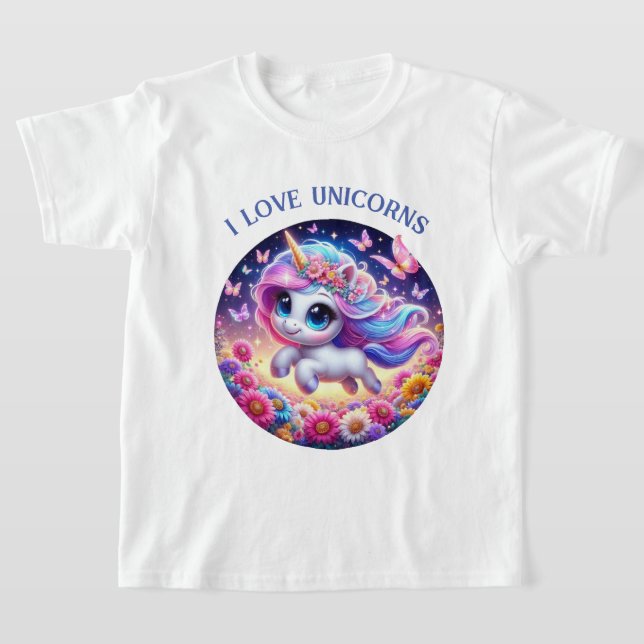 T-shirt licorne mignonne (Poser)