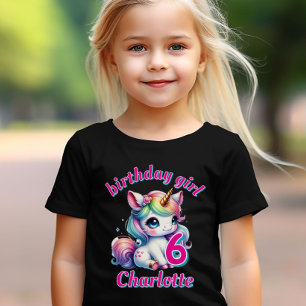 T-Shirt Licorne pailletée étoile magique Fille anniversai