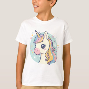 T-shirt Licorne pastel adorable – Design de fantaisie mign
