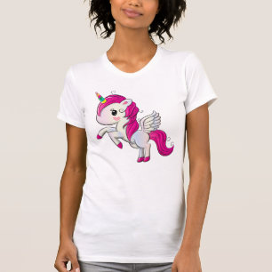 T-shirt Licorne Rose Magique Mignonne