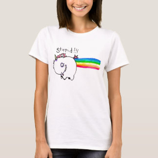 T-shirt Licorne stupide avec l'arc-en-ciel par IEM Boz