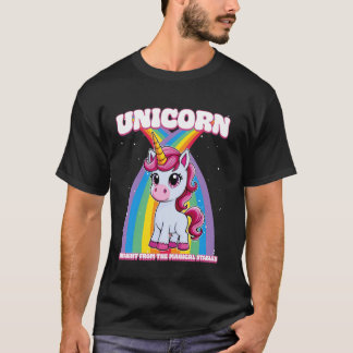 T-shirt Licorne tout droit des écuries magiques Licorne