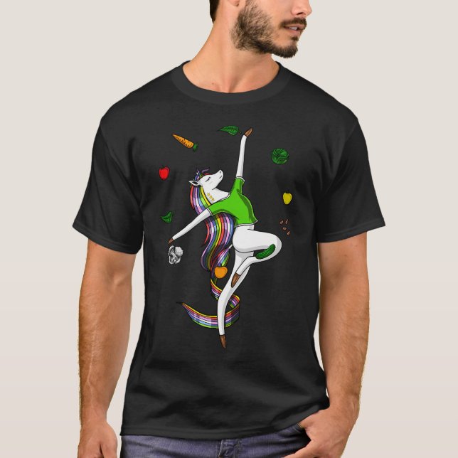 T-shirt Licorne végétarienne (Devant)