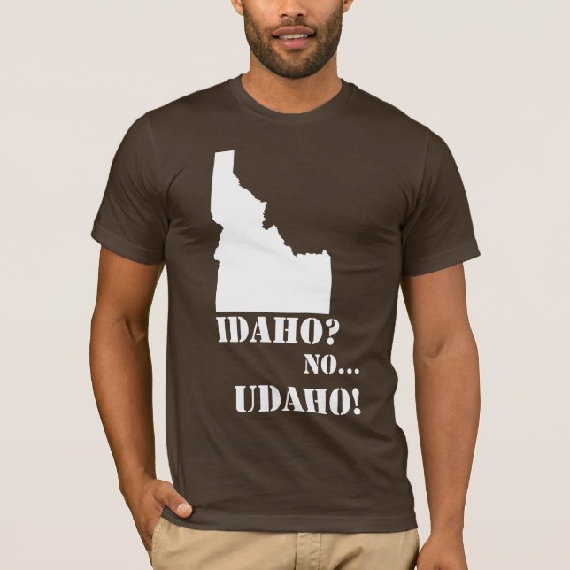 T-shirt L'Idaho aucune carte d'Udaho (Devant)