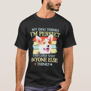 T-shirt L'Idée D'Art Chien Corgi Idéal Pour La Famille