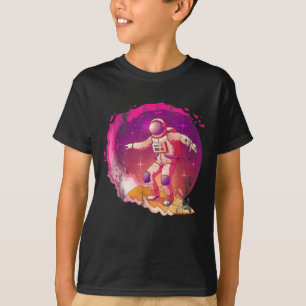 T-shirt L'idée de surf de l'Océan spatial Astronaut