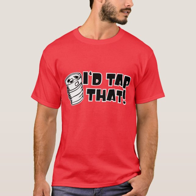 T-shirt L'identification tapent ce barillet (Devant)