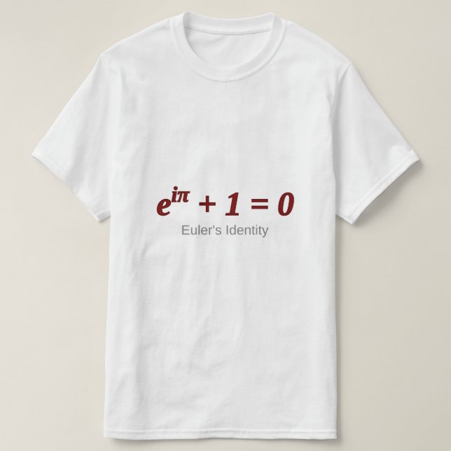 T-shirt L'identité d'Euler (Design devant)