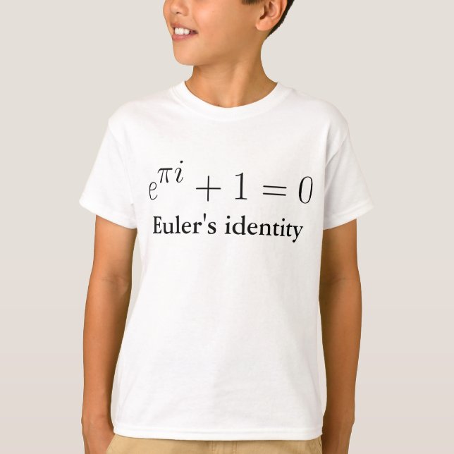 T-shirt L'identité d'Euler (Devant)