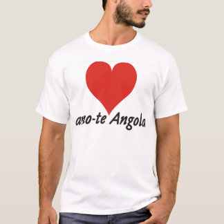 T-shirt,- liebe ich Angola dich -, von dem Herzen T-Shirt