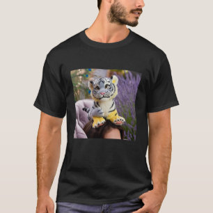 T-shirt "Lien jouant avec Tee de tigre blanc"