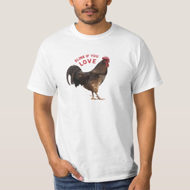 T-shirt Lier si vous aimez le coq (Devant)