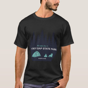 T-shirt Lieu de bonheur de Rocky Gap State Park