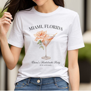 T-shirt Lieu de fête personnalisé Cocktail Blush