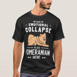 T-shirt Lieu Pomeranian nain Spitz Chien propriétaire