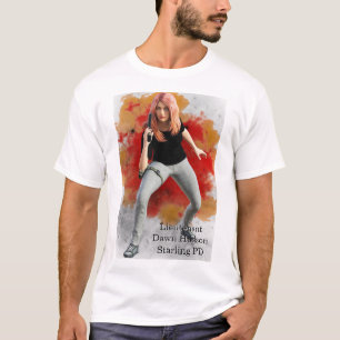 T-shirt Lieutenant Dawn Hudson feu de fond