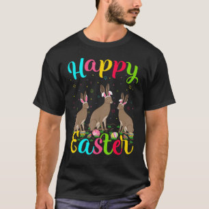 T-shirt Lièvre Drôle Oeuf De Pâques Lapin Lièvre Joyeux Pâ