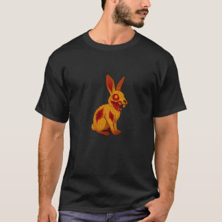 T-shirt Lièvre Zombie Animal - Non Mort Effrayer Épouvante