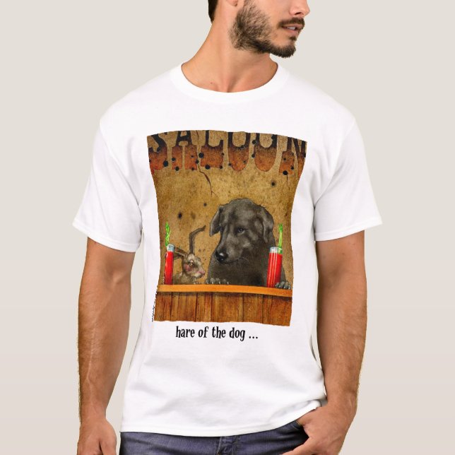 T-shirt Lièvres du chien (Devant)