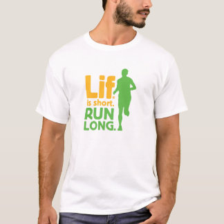 T-shirt Lif. Est Court. Exécutez Long.