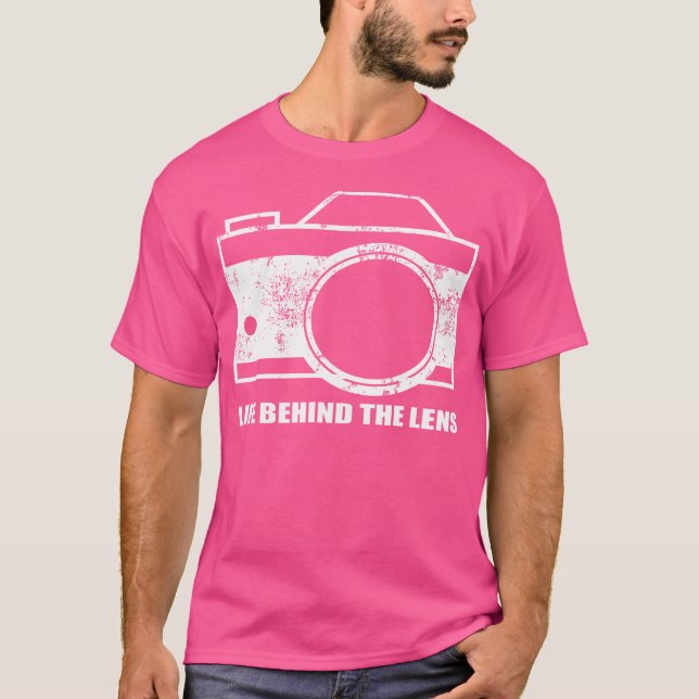 T-shirt Life Behind The Lens Vintage Photography Shirt (Devant)