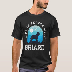 T-shirt Life Better Bride Vintage Blue Chien Maman Papa