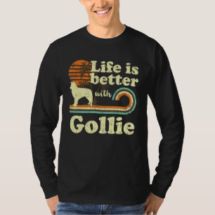 T-shirt Life Better Gollie Vintage Chien Maman Papa