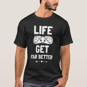 T-shirt Life Cannoli Obtenez Bien Meilleur Citation De Mèm