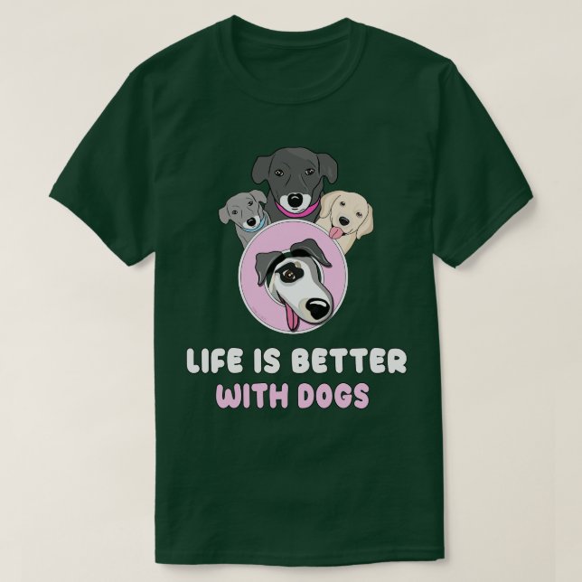 T-shirt Life est plus drôle (Design devant)